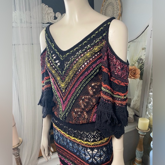 Anthropologie crotchet maxi festival dress Cecelia Prada - Picture 5 of 6